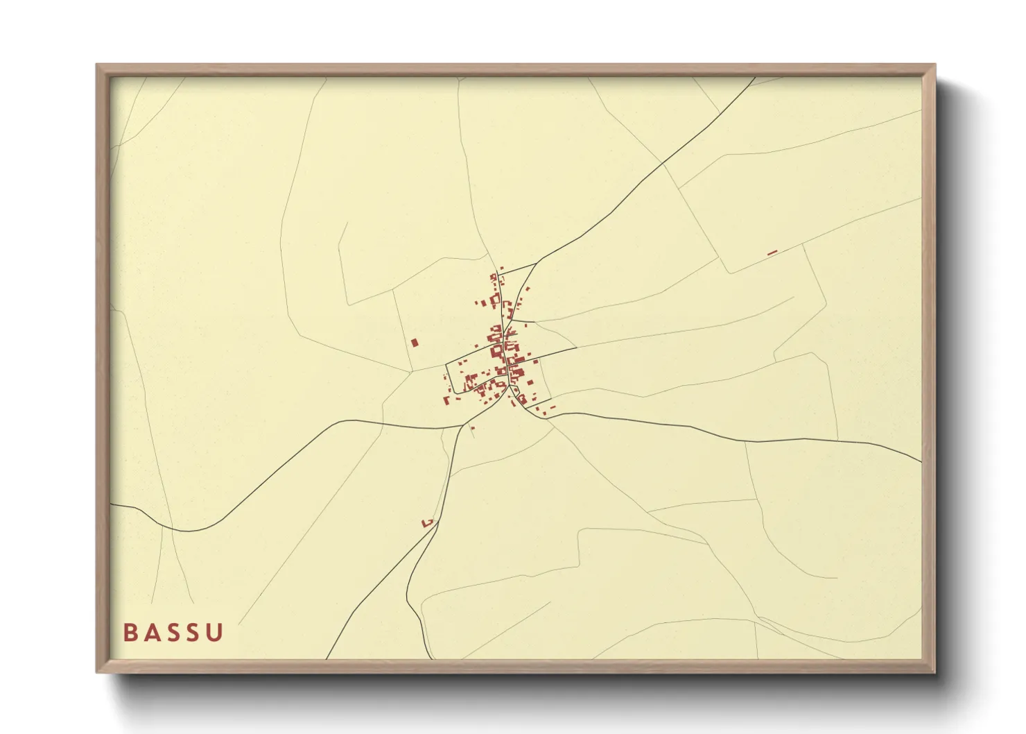Une affiche de carte sur Bassu