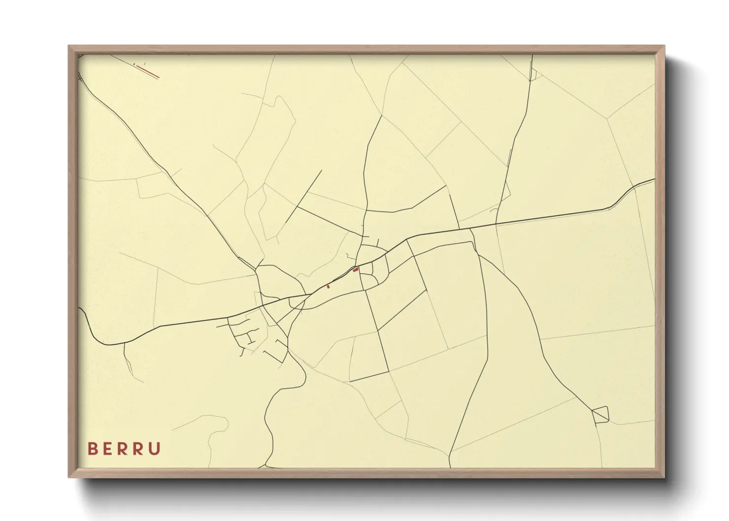 Une affiche de carte sur Berru