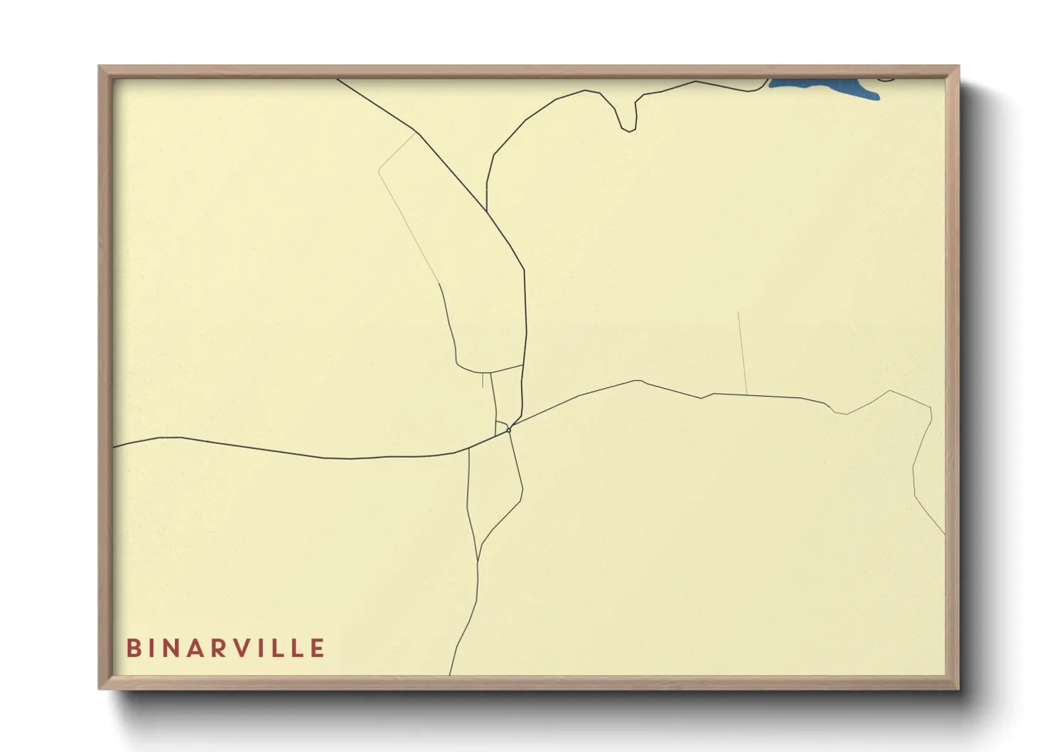 Une affiche de carte sur Binarville