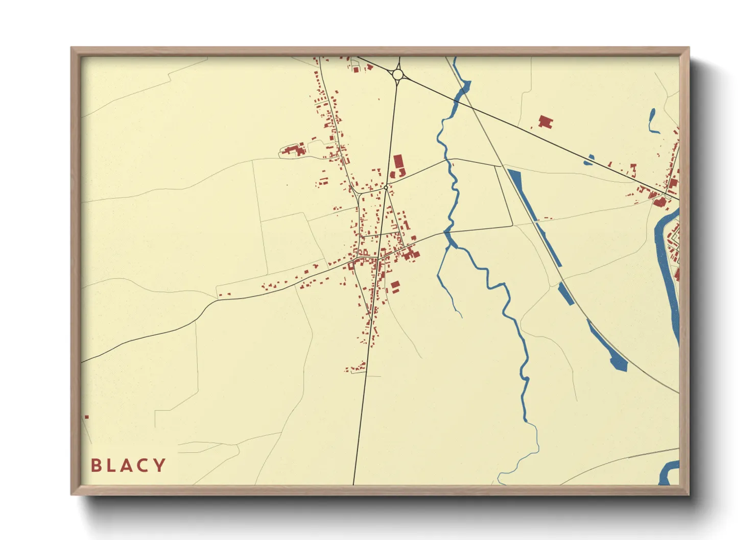 Une affiche de carte sur Blacy