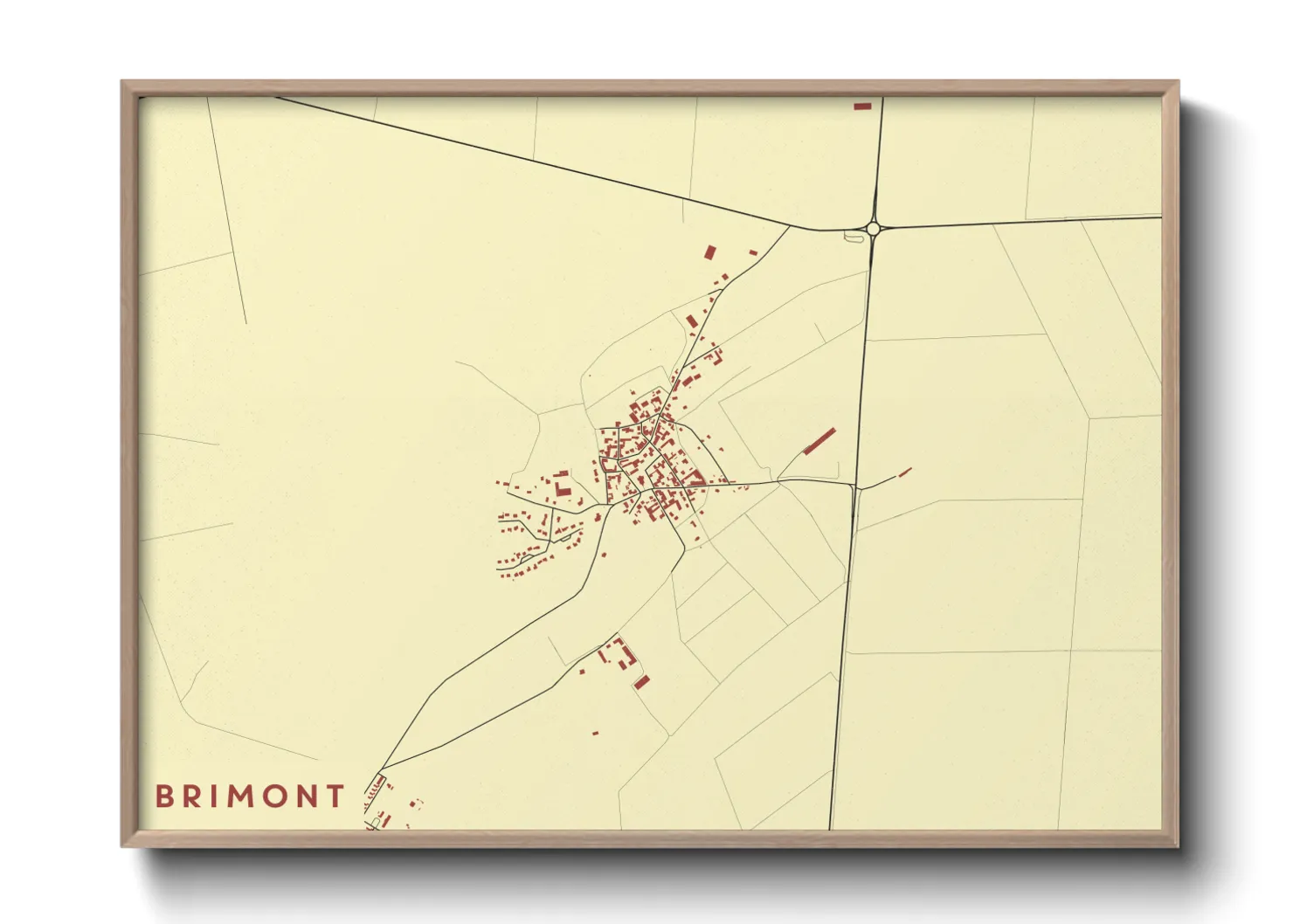 Une affiche de carte sur Brimont