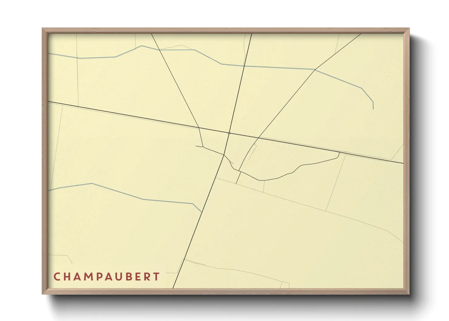 Une affiche de carte sur Champaubert