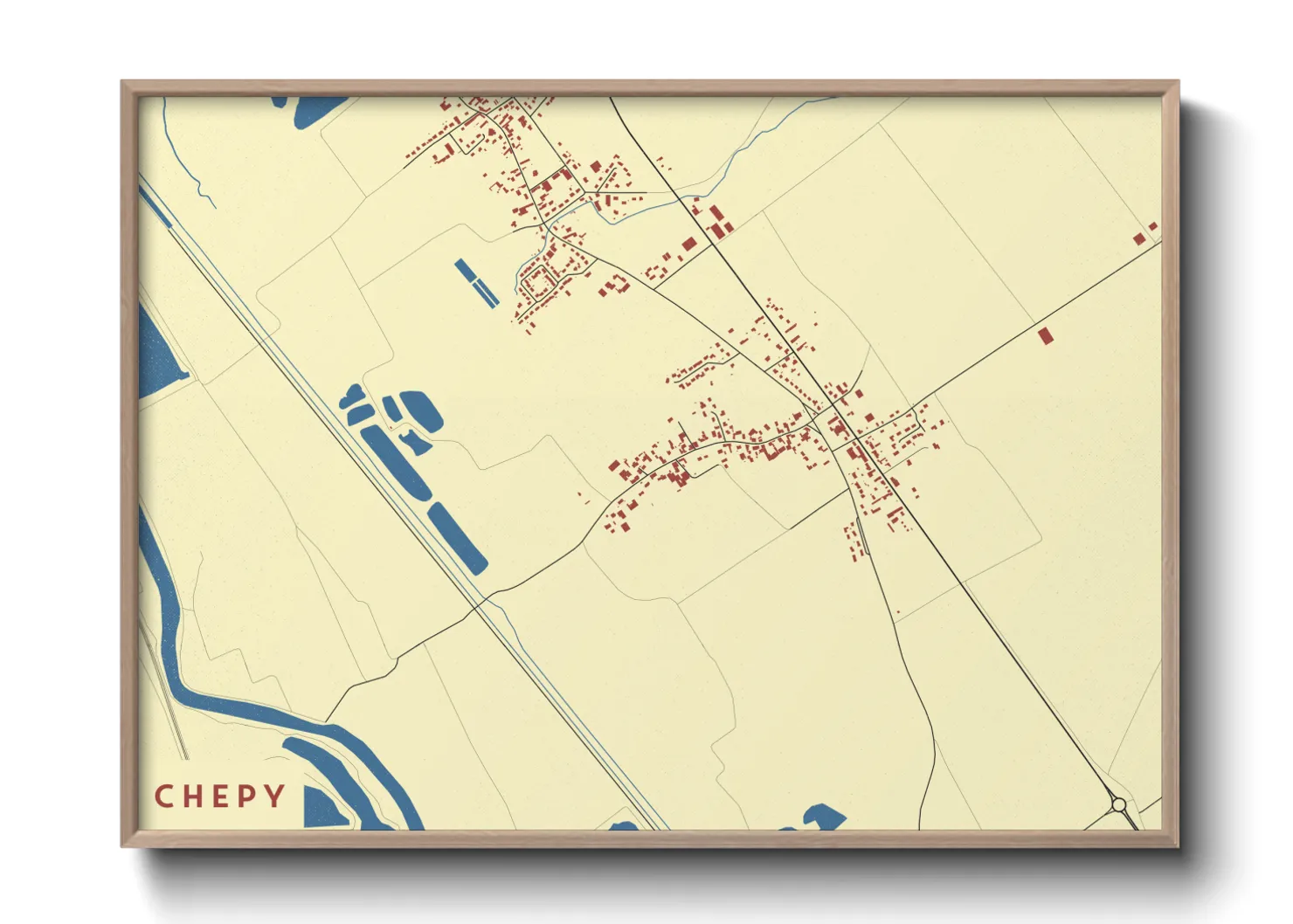 Une affiche de carte sur Chepy