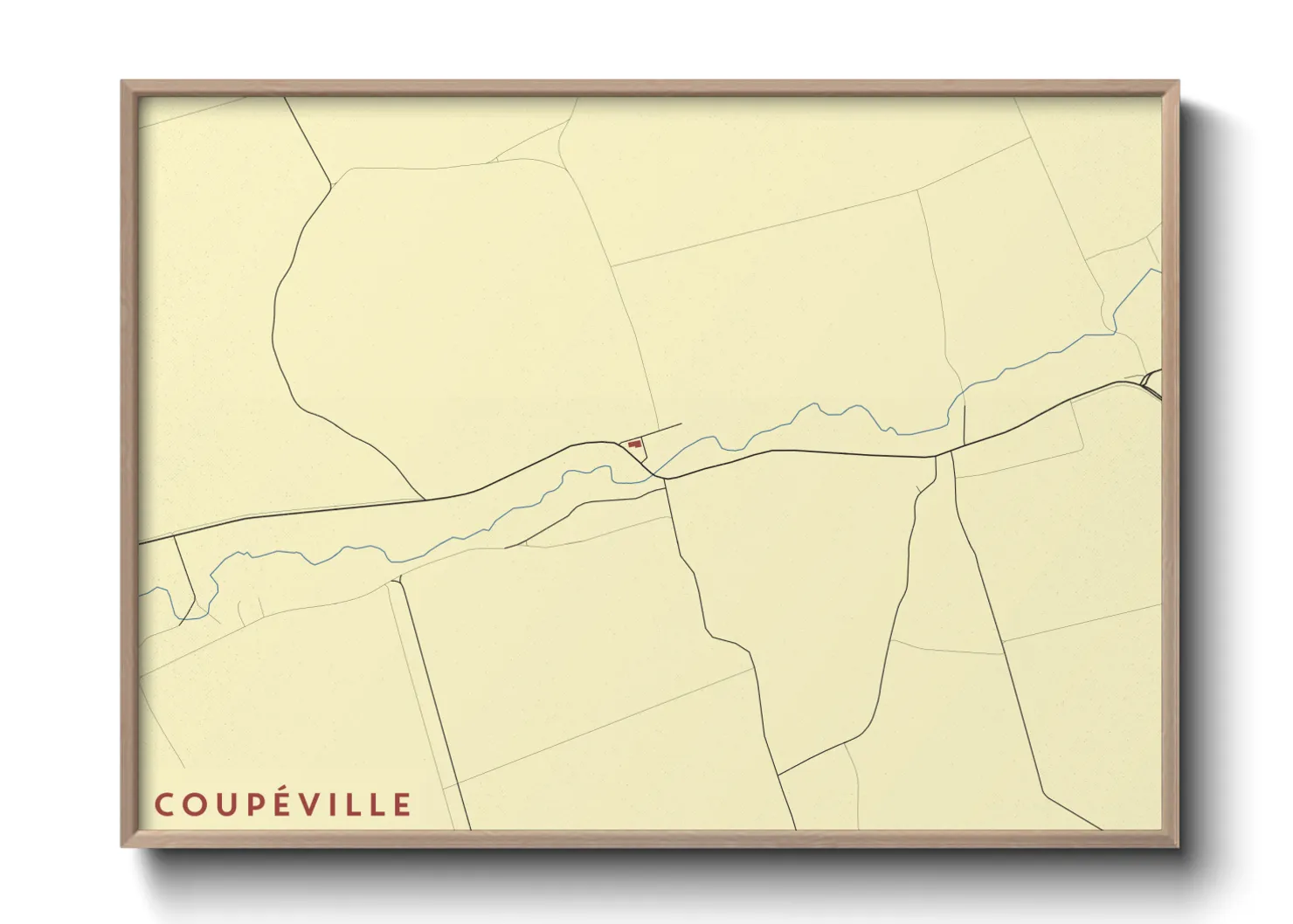 Une affiche de carte sur Coupéville