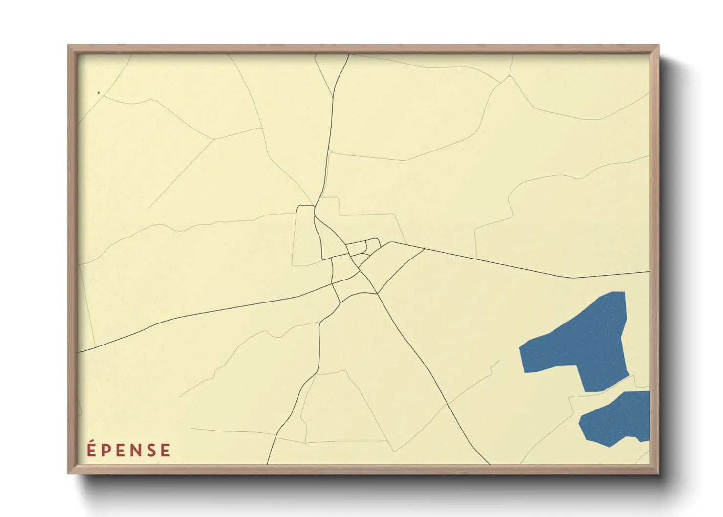 Une affiche de carte sur Épense