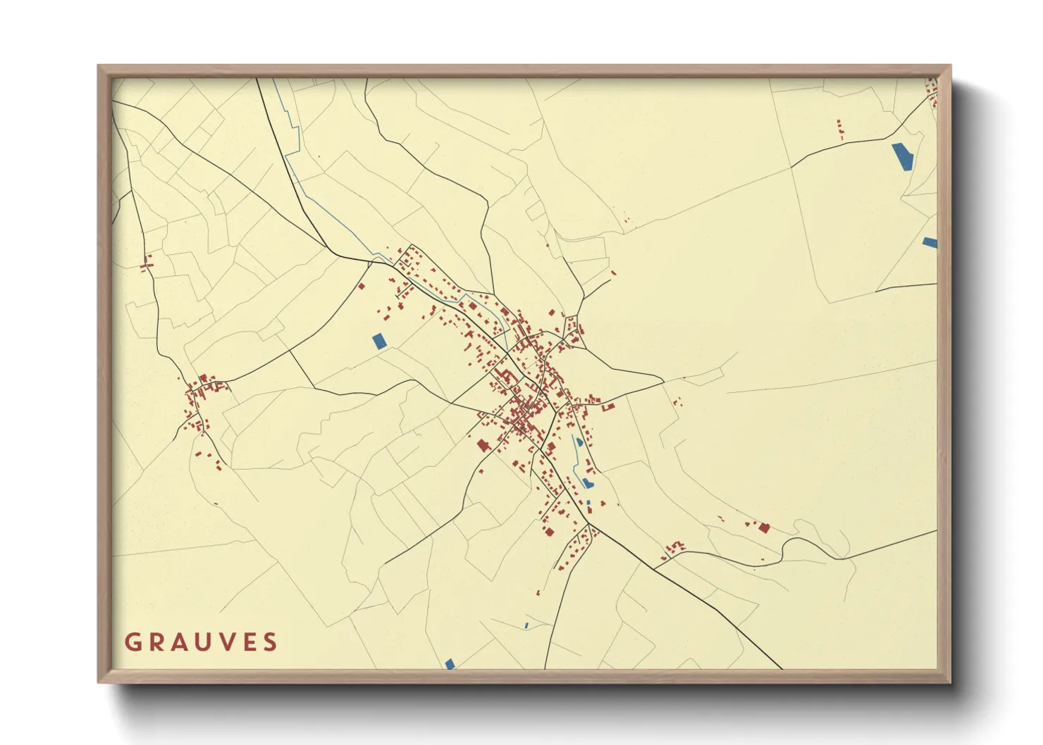 Une affiche de carte sur Grauves