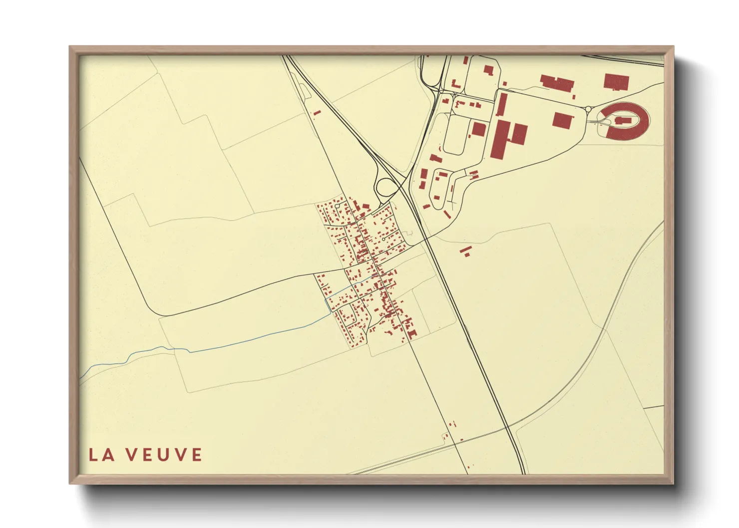 Une affiche de carte sur La Veuve