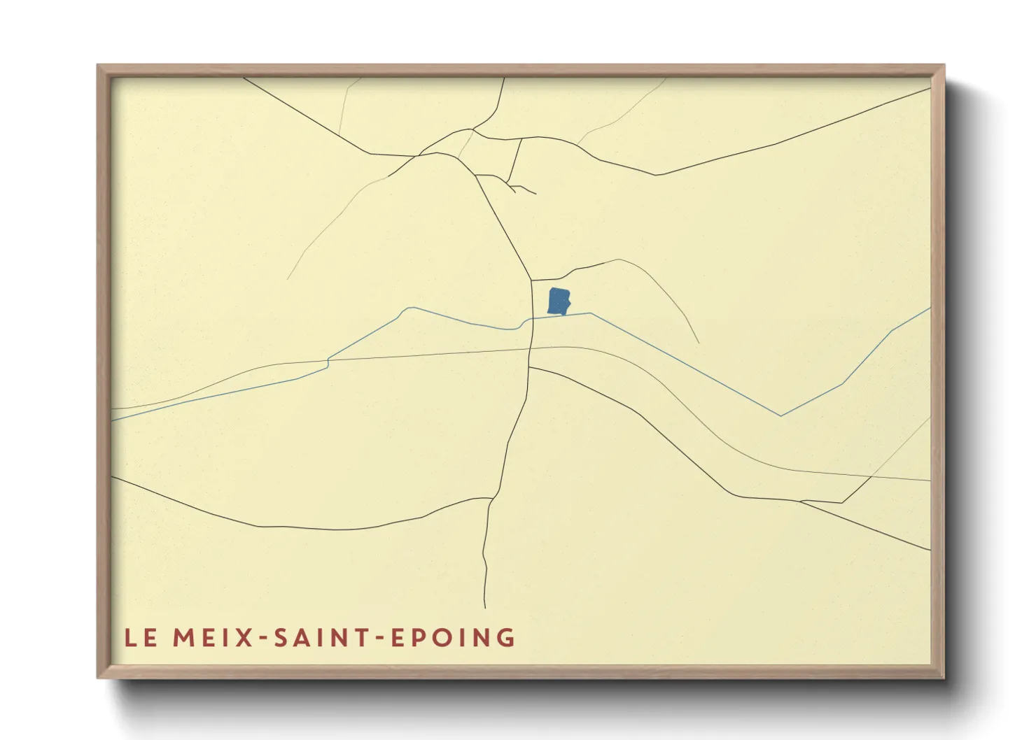 Une affiche de carte sur Le Meix-Saint-Epoing