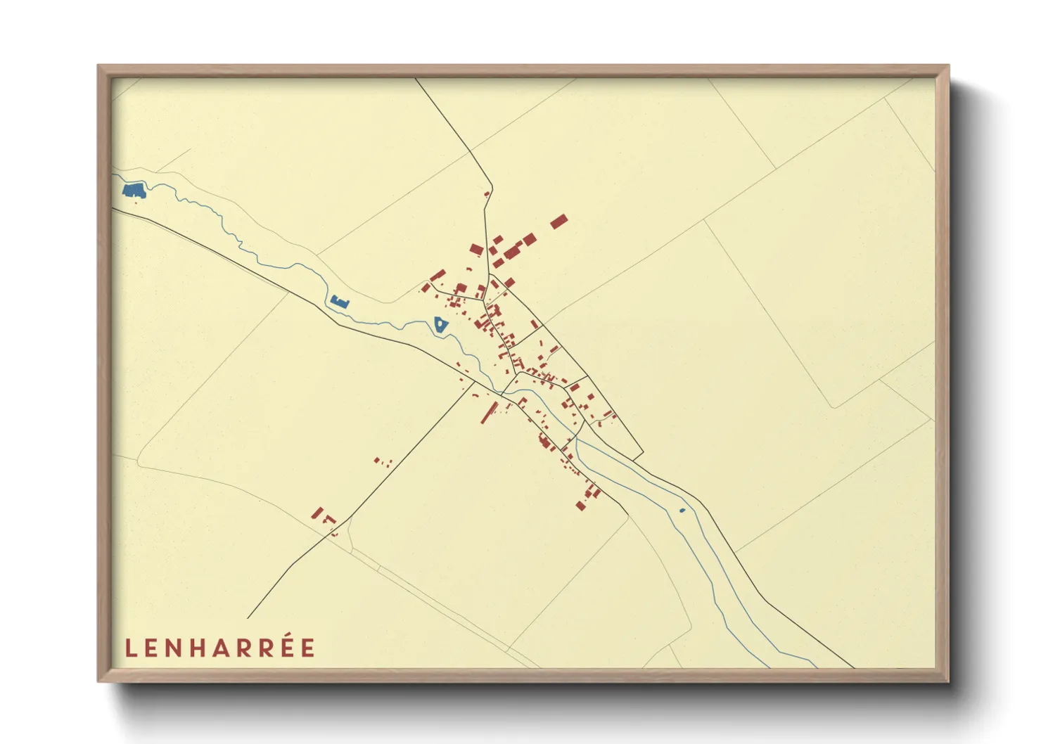 Une affiche de carte sur Lenharrée