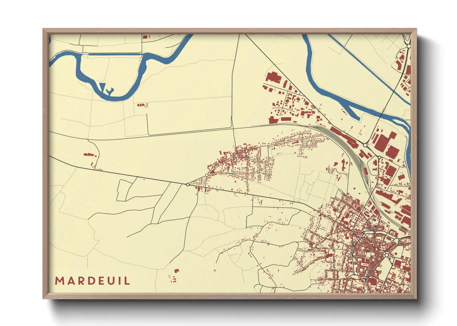 Une affiche de carte sur Mardeuil