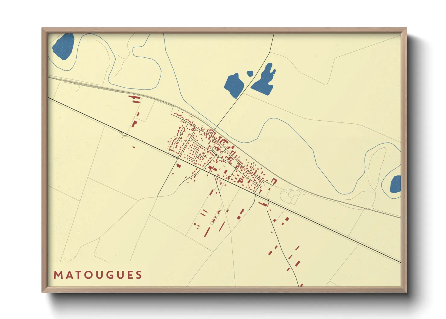 Une affiche de carte sur Matougues