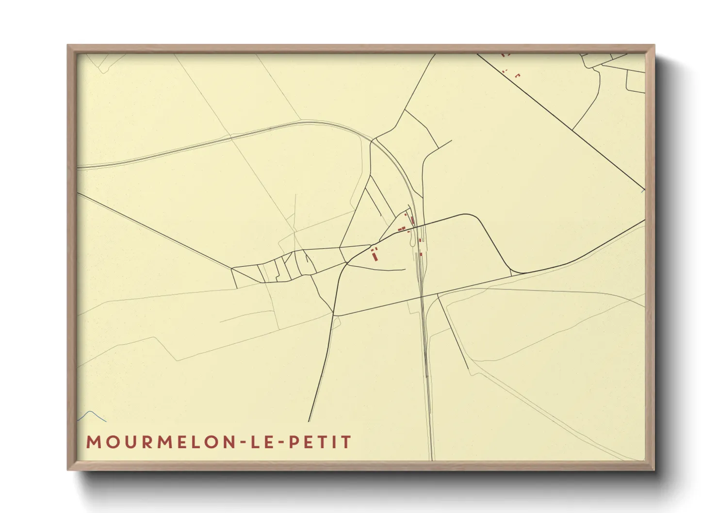 Une affiche de carte sur Mourmelon-le-Petit