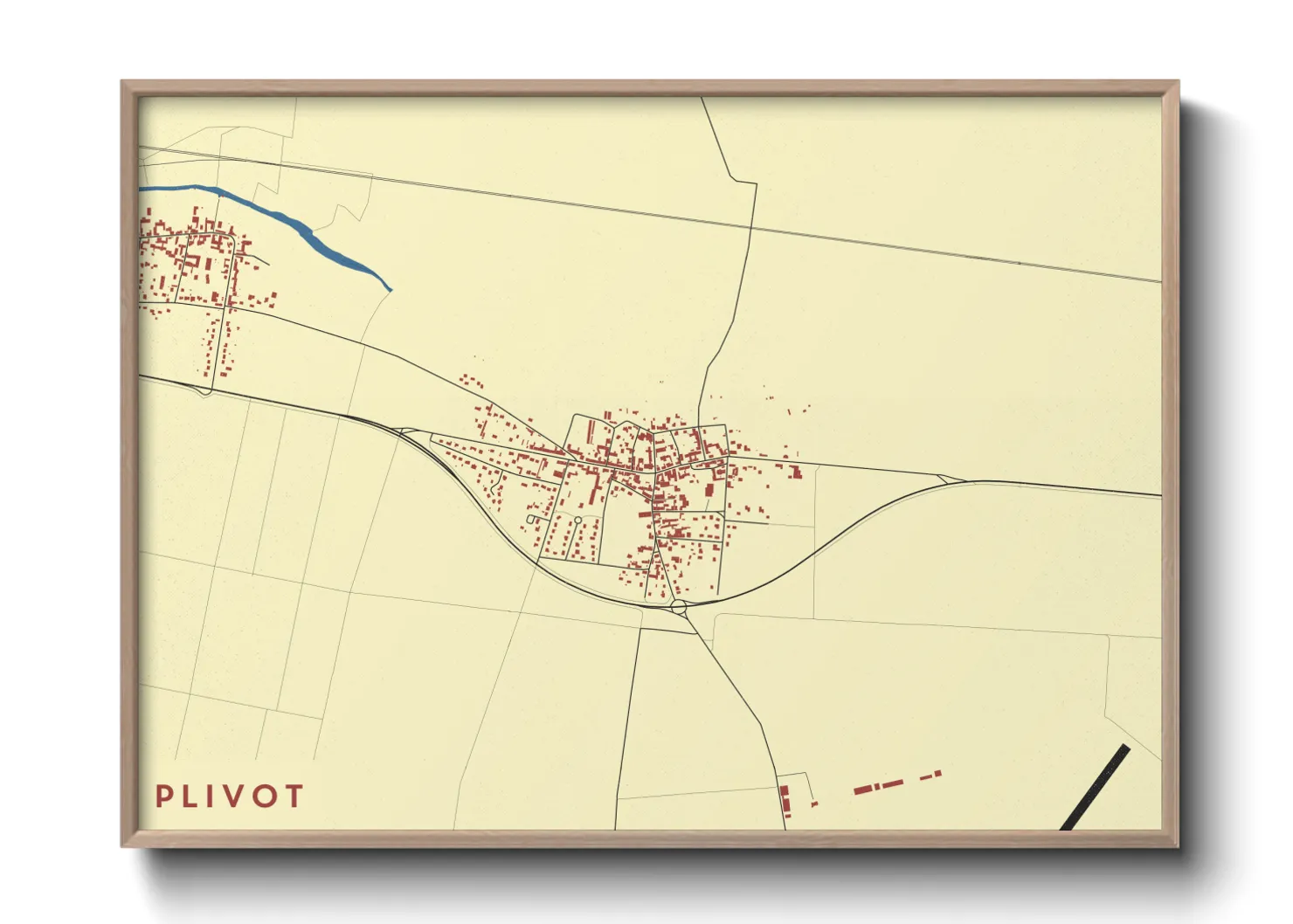 Une affiche de carte sur Plivot