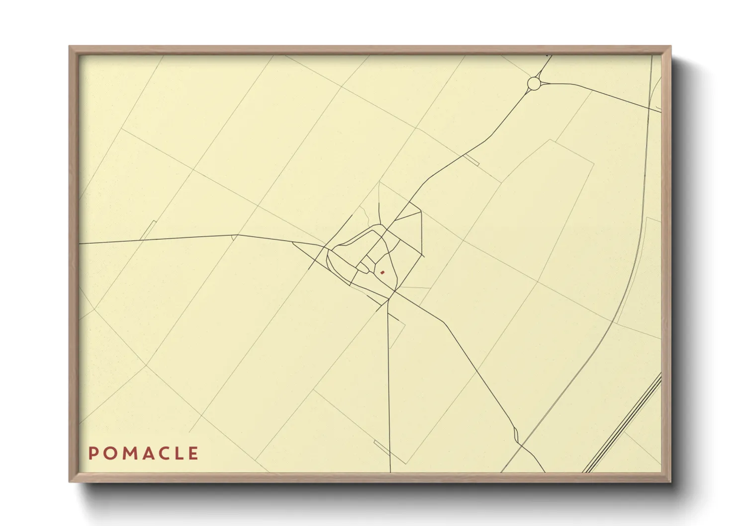 Une affiche de carte sur Pomacle