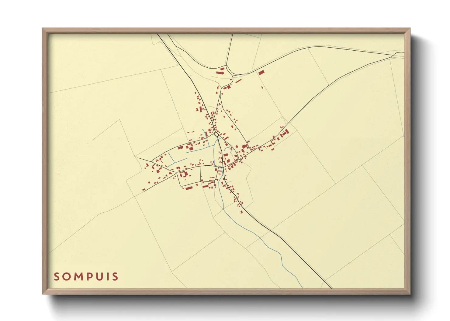 Une affiche de carte sur Sompuis