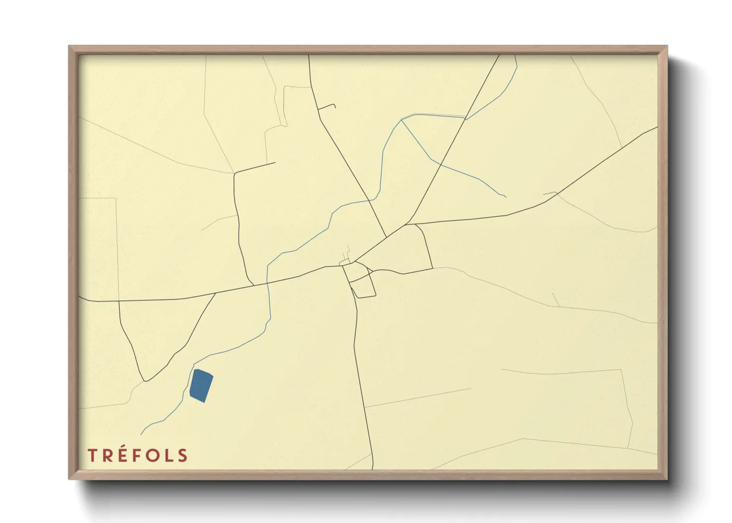 Une affiche de carte sur Tréfols