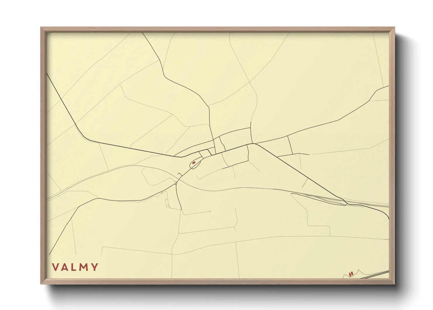 Une affiche de carte sur Valmy