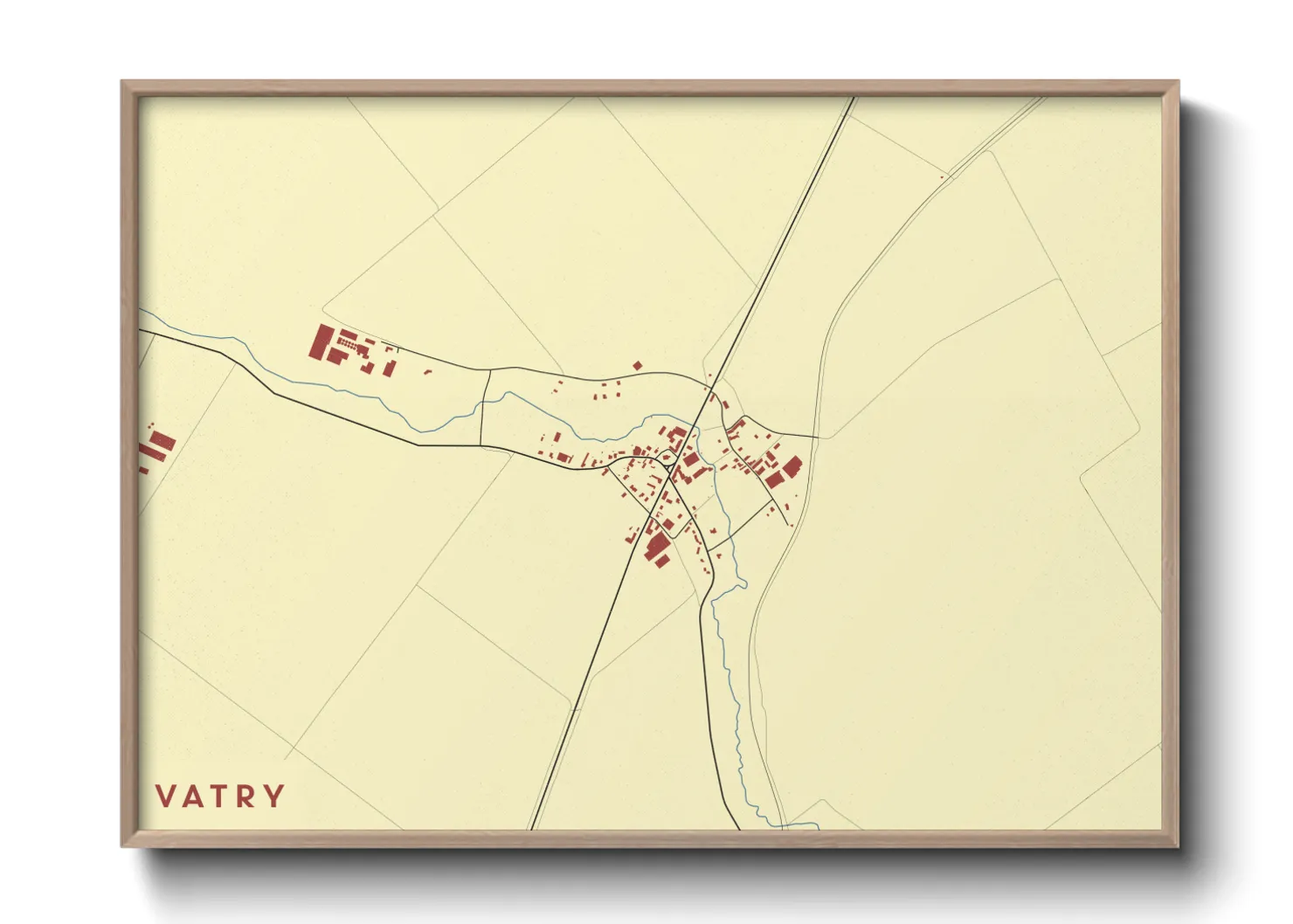 Une affiche de carte sur Vatry