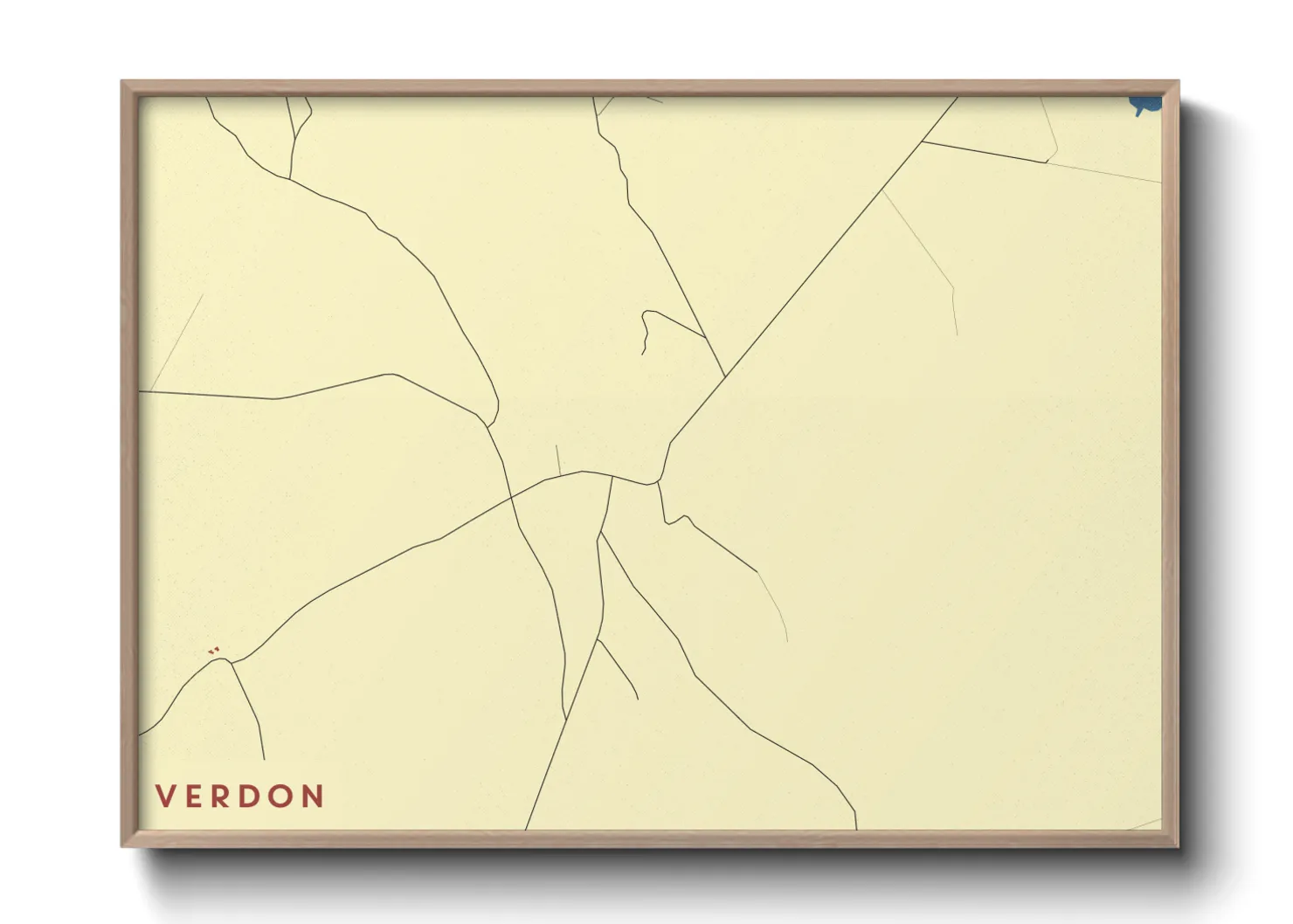 Une affiche de carte sur Verdon