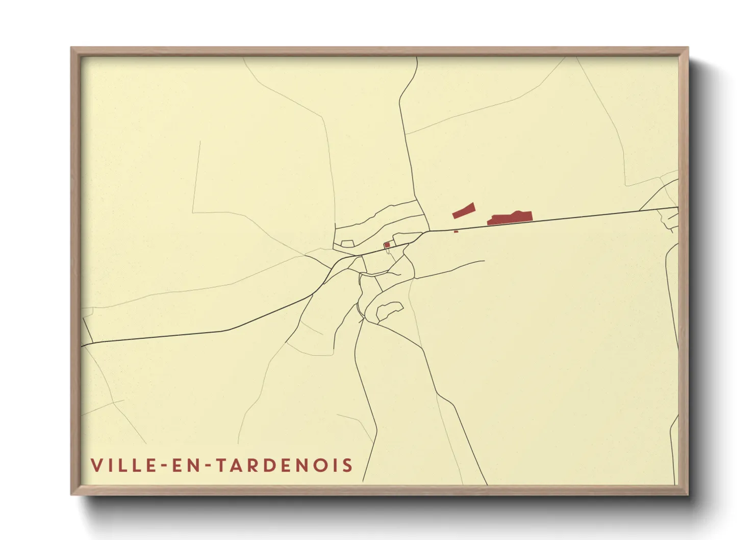 Une affiche de carte sur Ville-en-Tardenois