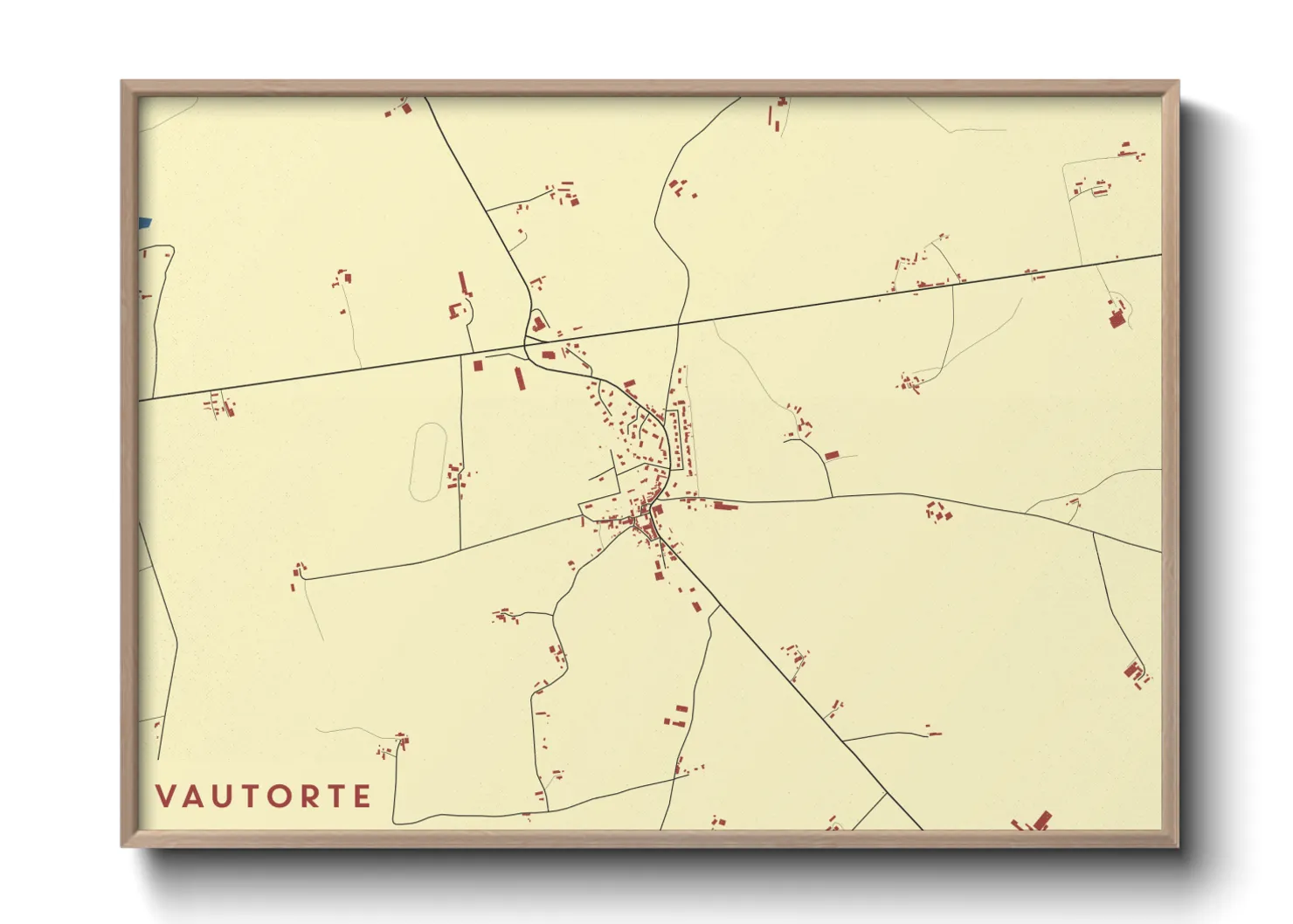 Une affiche de carte sur Vautorte