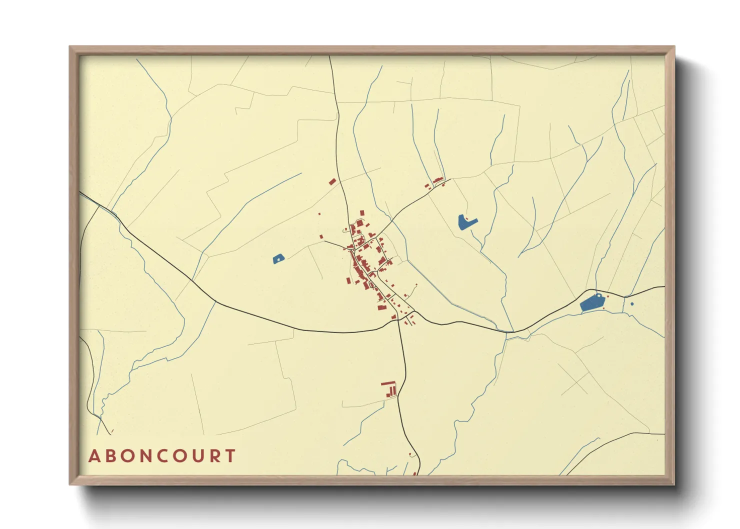 Une affiche de carte sur Aboncourt