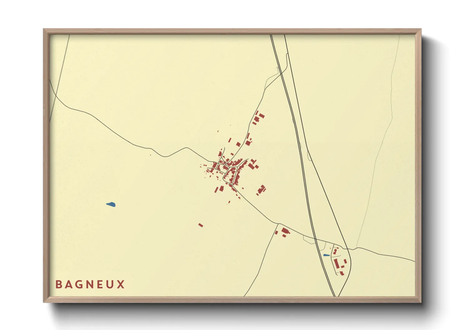 Une affiche de carte sur Bagneux