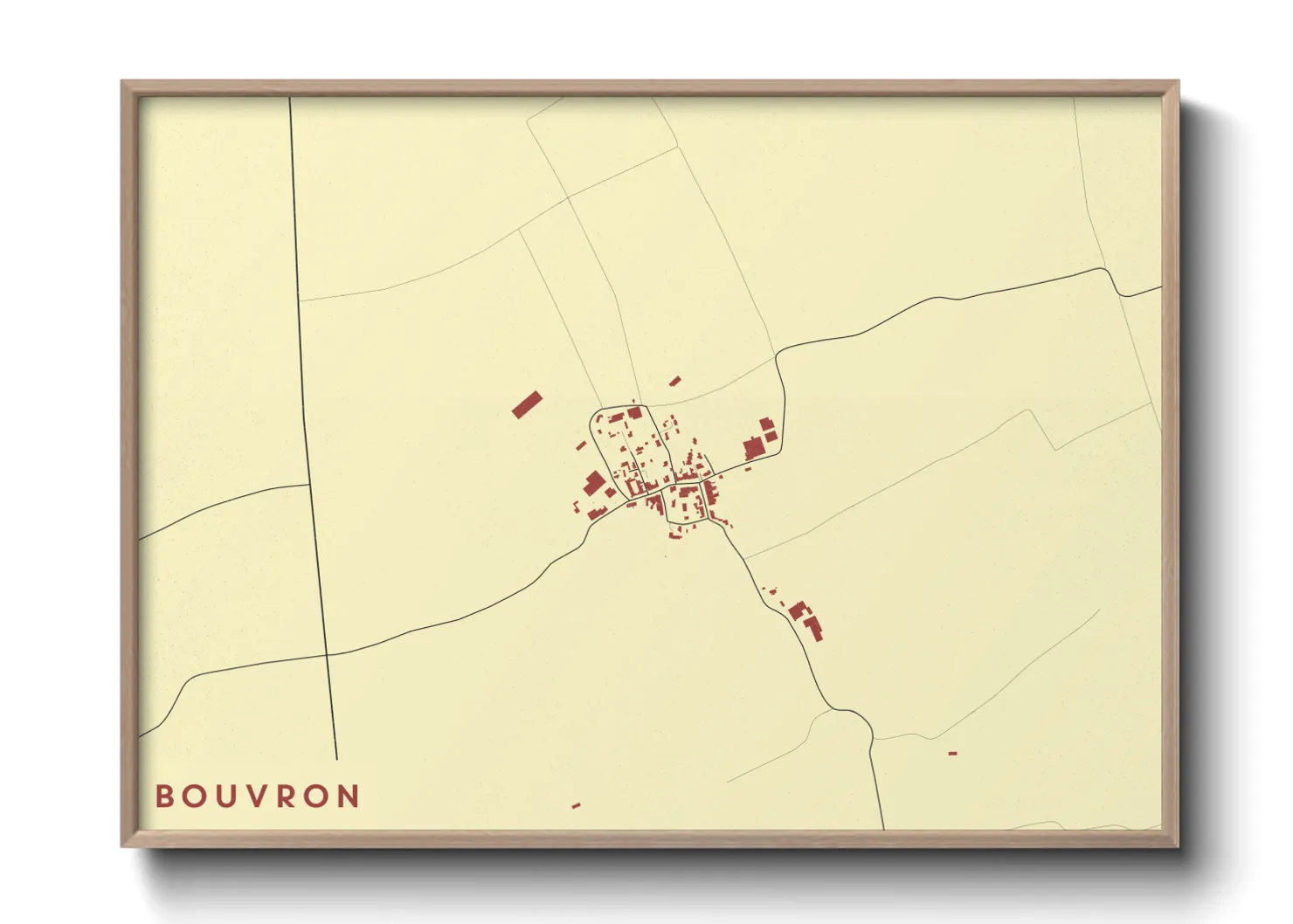 Une affiche de carte sur Bouvron