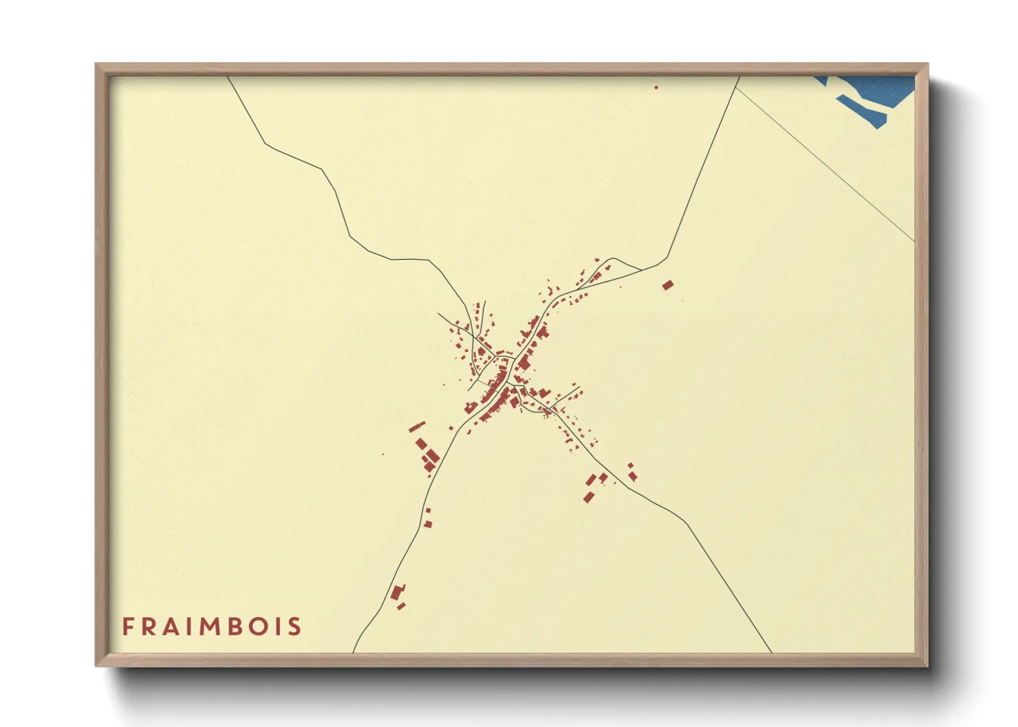 Une affiche de carte sur Fraimbois