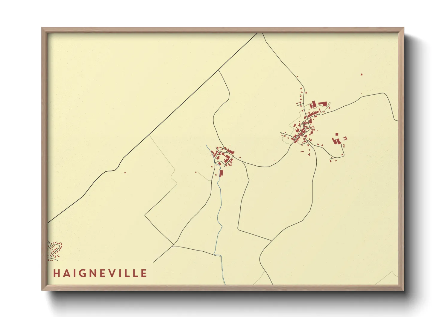 Une affiche de carte sur Haigneville