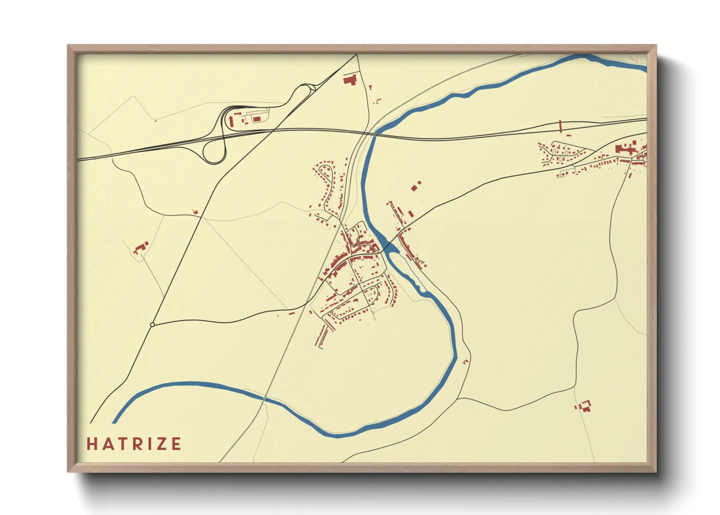 Une affiche de carte sur Hatrize