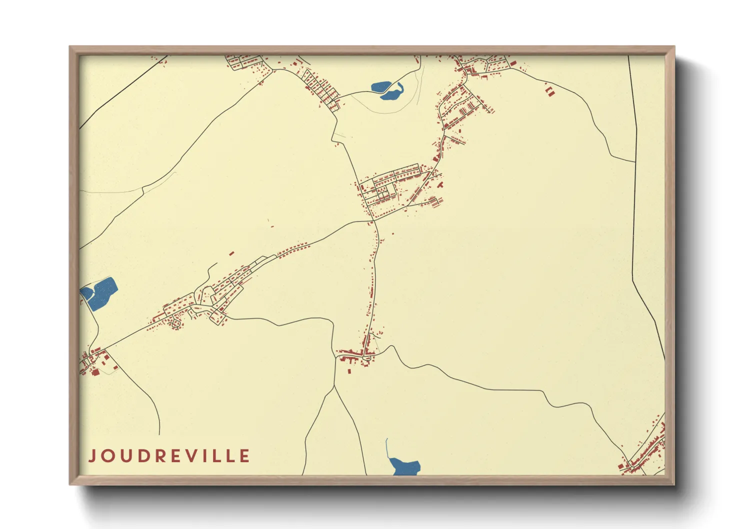 Une affiche de carte sur Joudreville