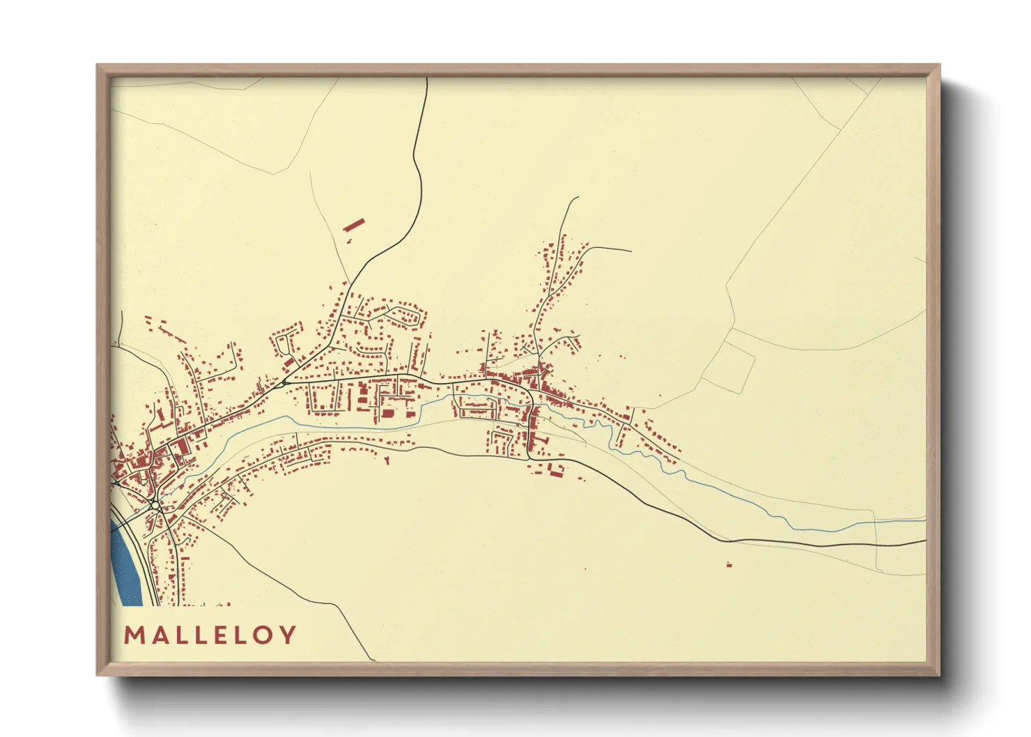 Une affiche de carte sur Malleloy