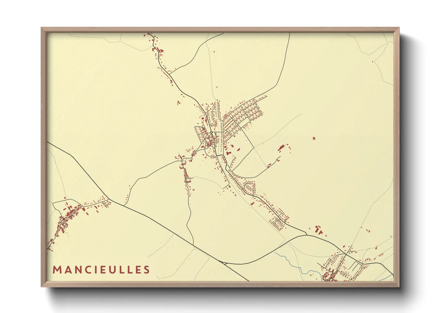Une affiche de carte sur Mancieulles
