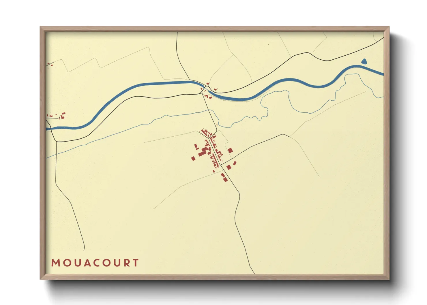 Une affiche de carte sur Mouacourt