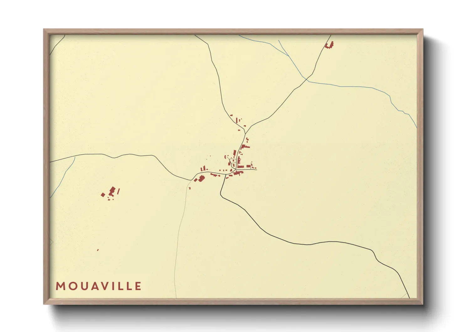 Une affiche de carte sur Mouaville