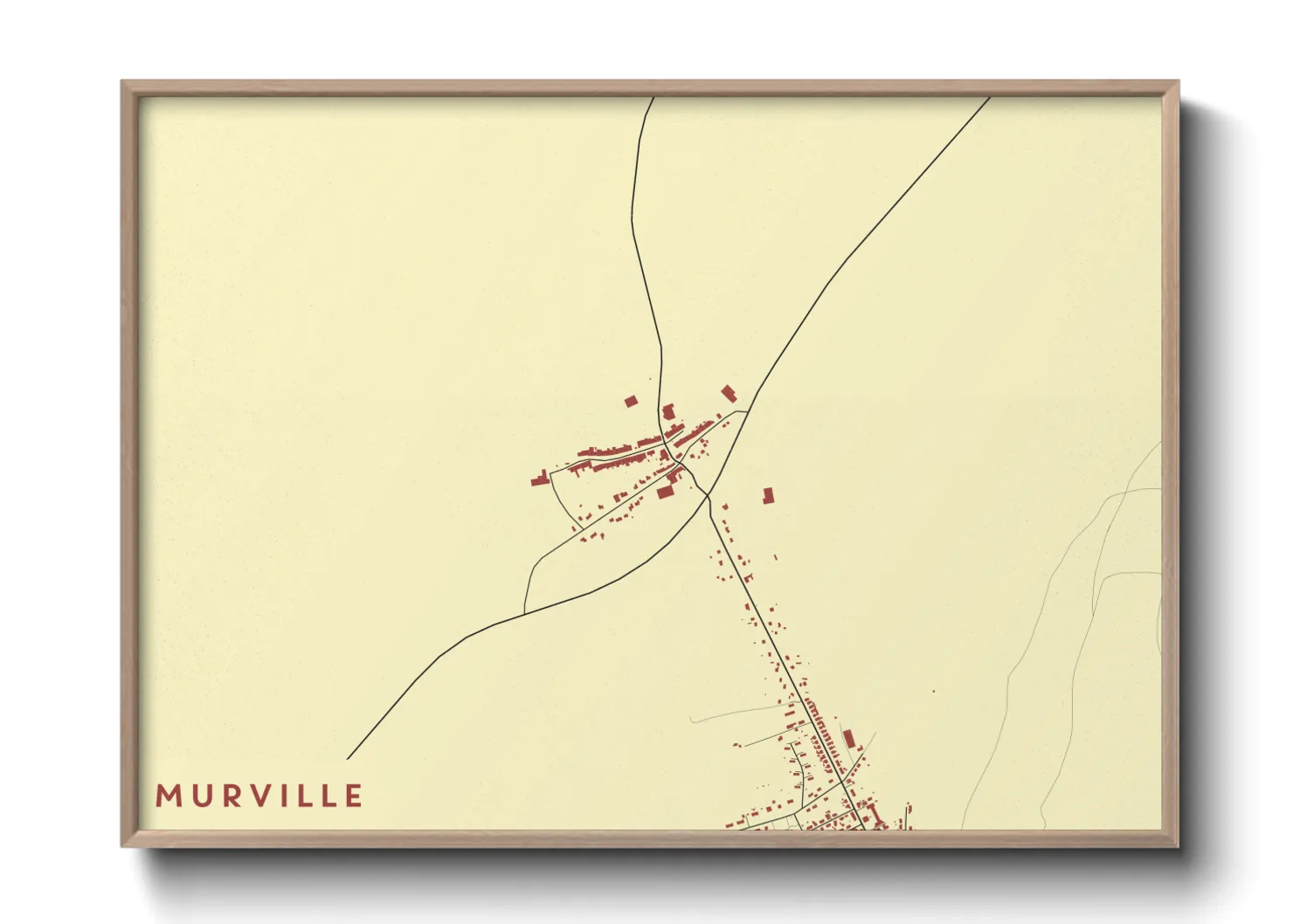 Une affiche de carte sur Murville