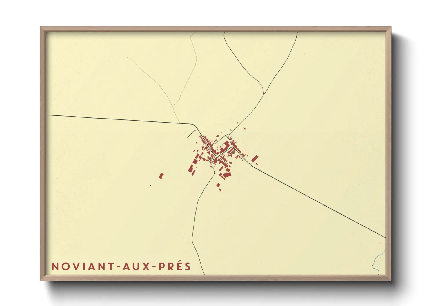 Une affiche de carte sur Noviant-aux-Prés