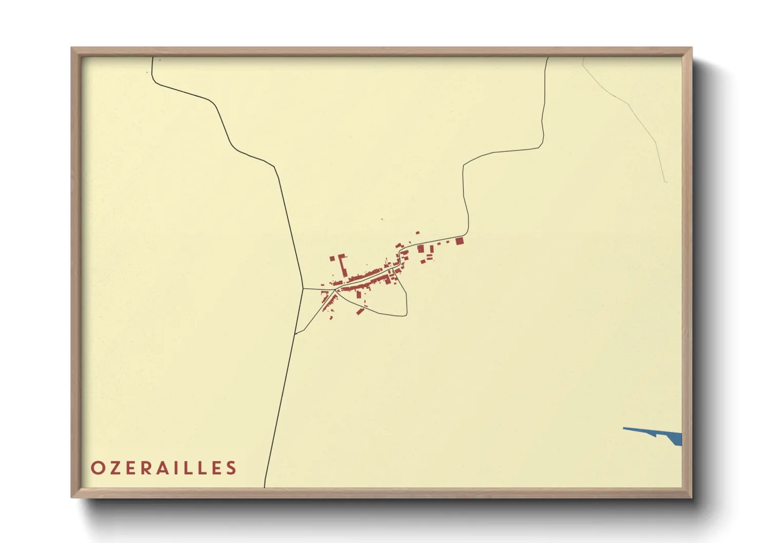 Une affiche de carte sur Ozerailles