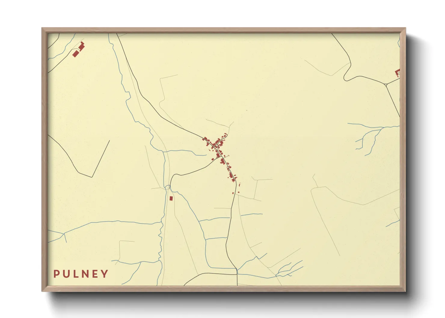Une affiche de carte sur Pulney