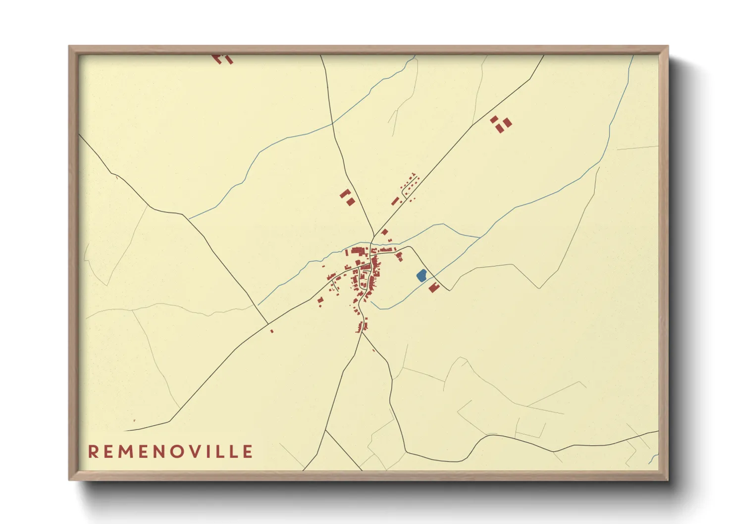 Une affiche de carte sur Remenoville