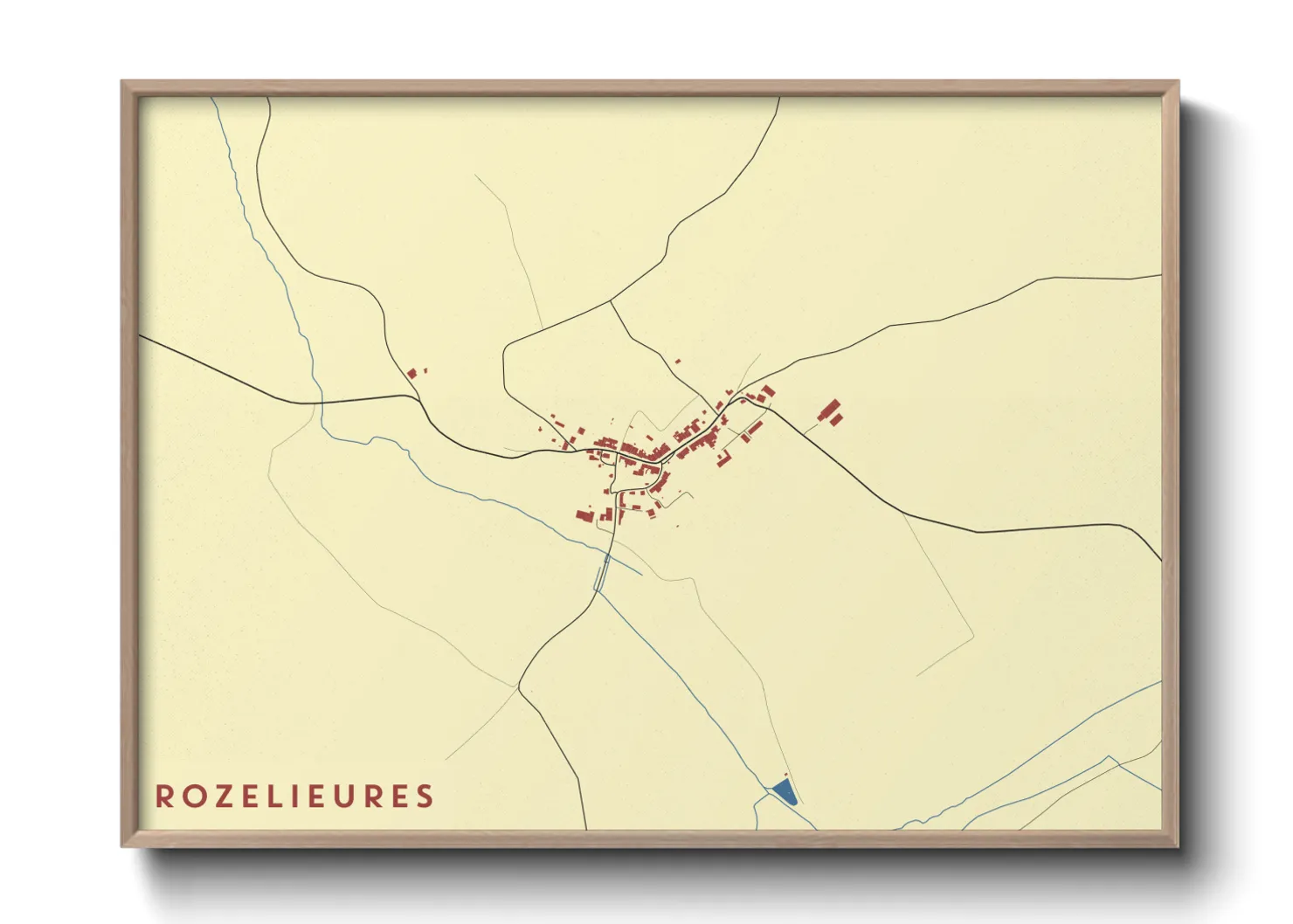 Une affiche de carte sur Rozelieures