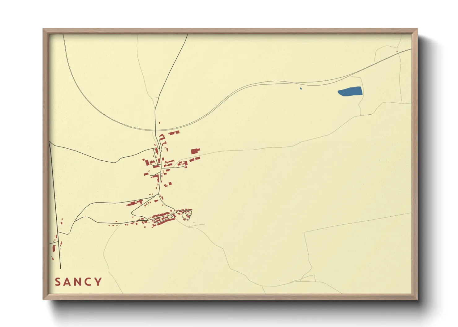 Une affiche de carte sur Sancy
