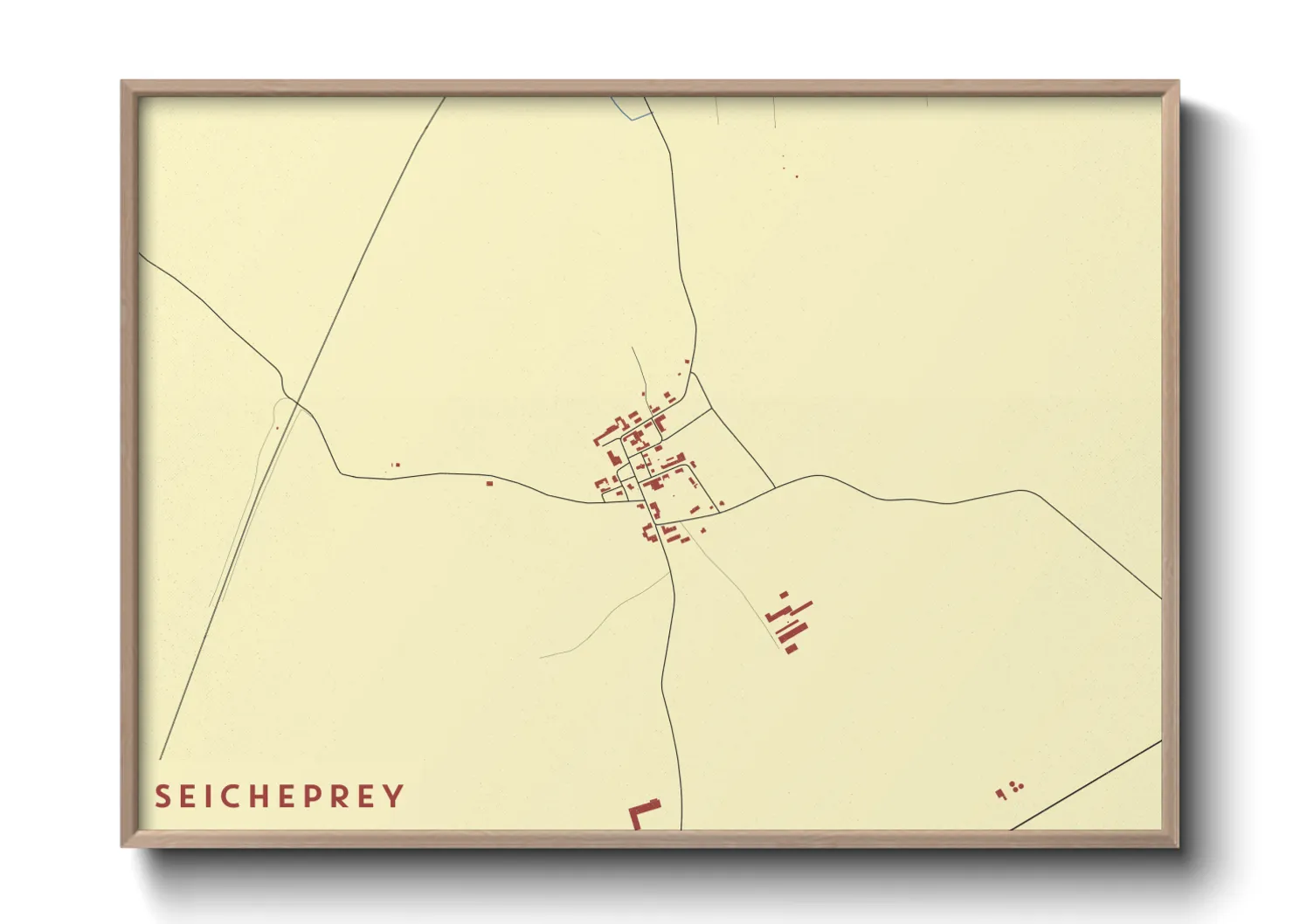 Une affiche de carte sur Seicheprey
