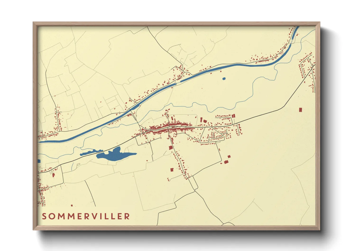 Une affiche de carte sur Sommerviller