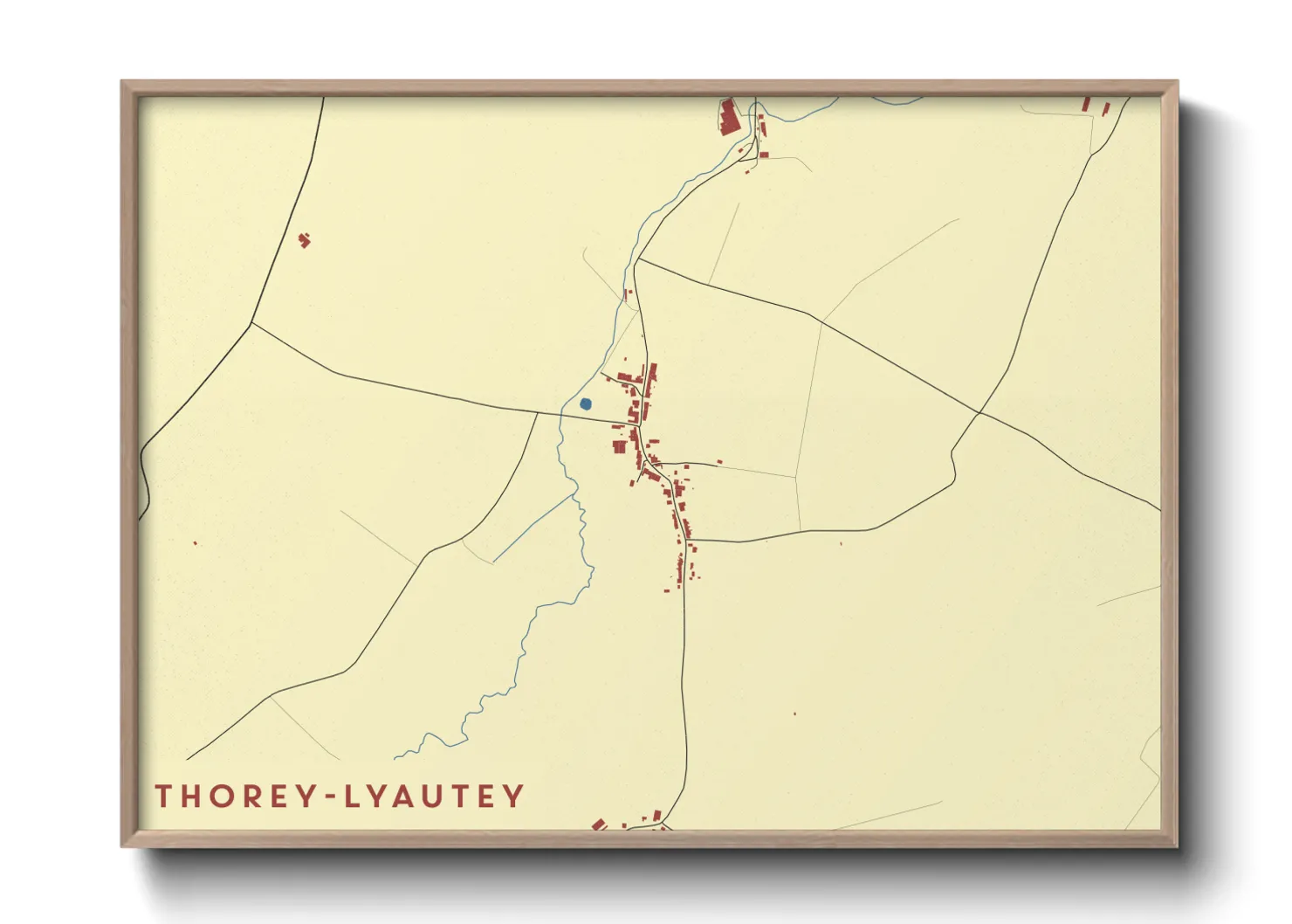 Une affiche de carte sur Thorey-Lyautey