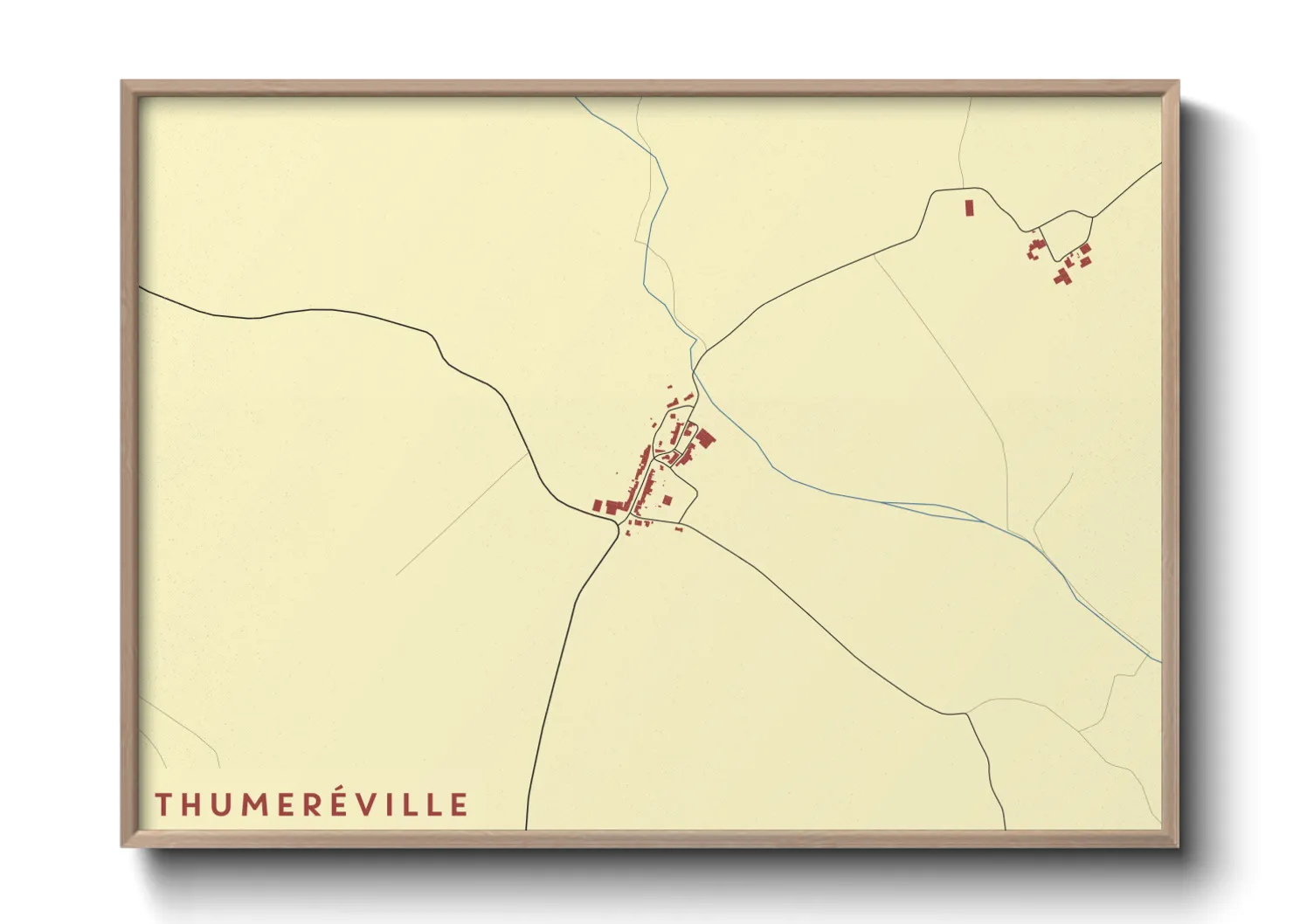 Une affiche de carte sur Thumeréville