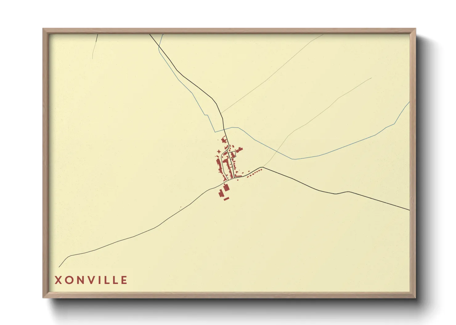 Une affiche de carte sur Xonville