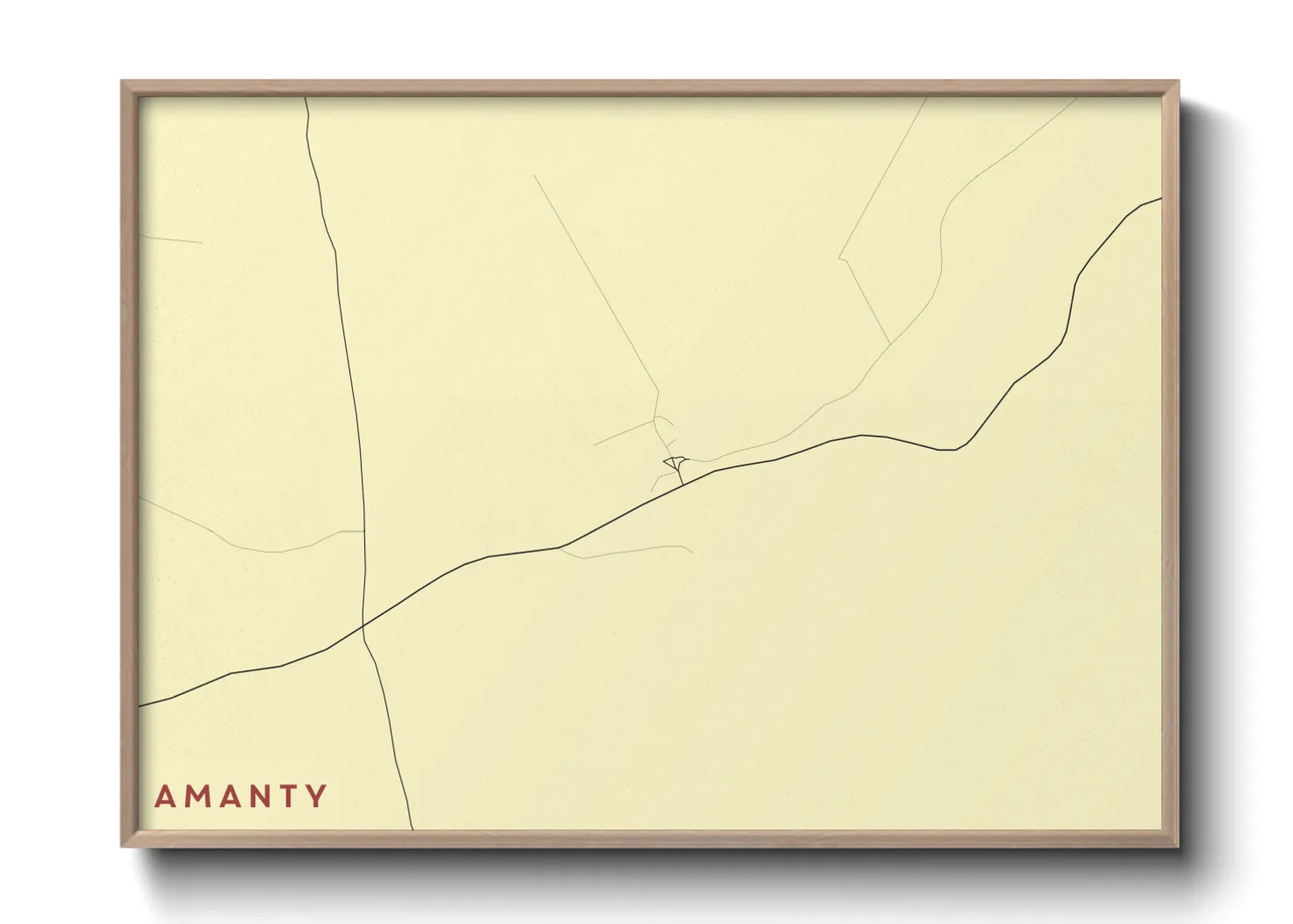 Une affiche de carte sur Amanty