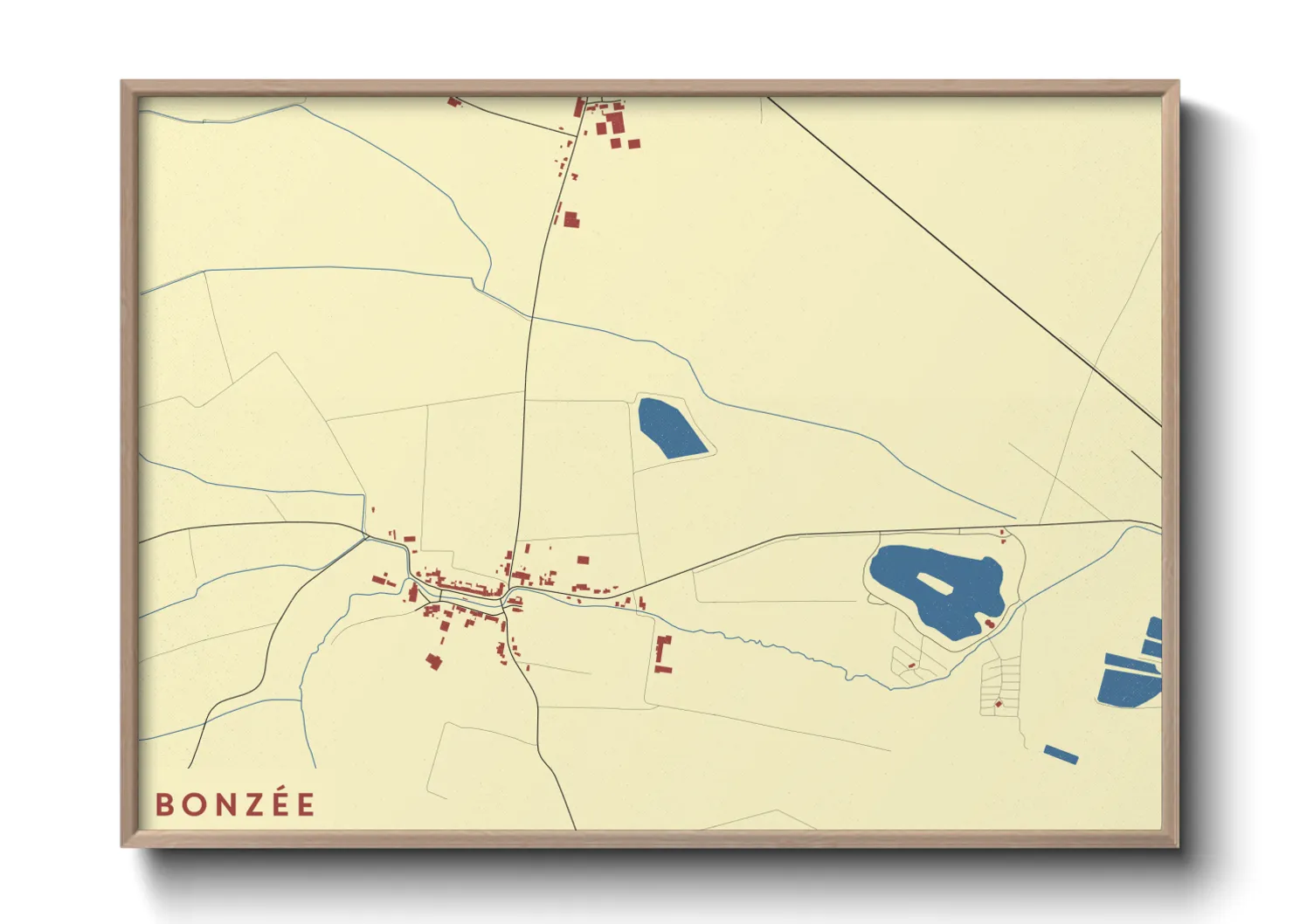 Une affiche de carte sur Bonzée